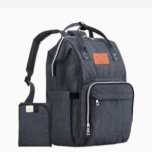 KEABABIES - Diaper Backpack w/ Changing Pad - Gray